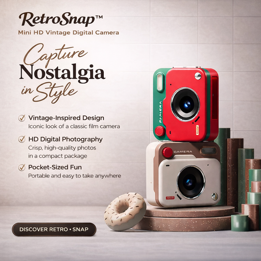 RetroSnap™ – Mini HD Vintage Digital Camera